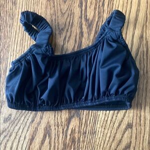 Black dance crop top